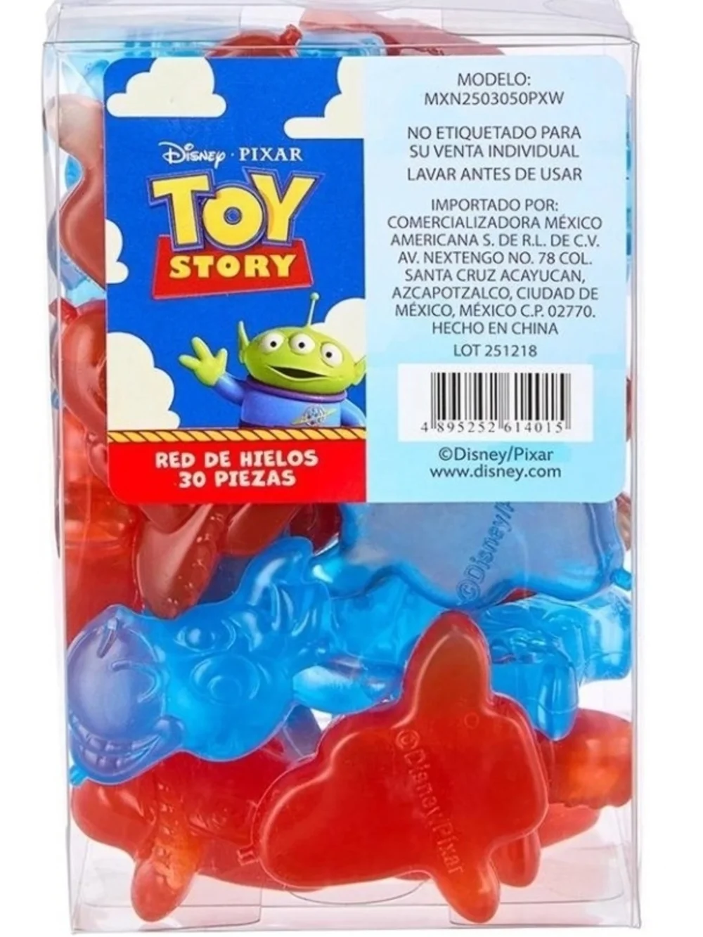 New set of 30 pc of disney toy story reusable ice cubes of woody and bullseye